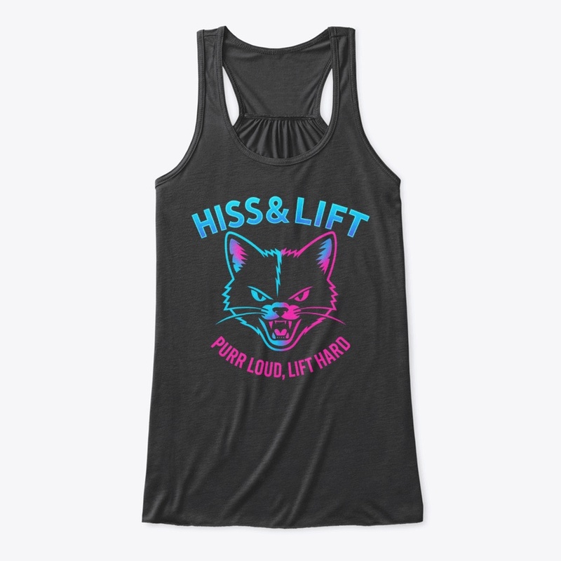 Hiss & Lift™ Gradient Neon Cat Logo