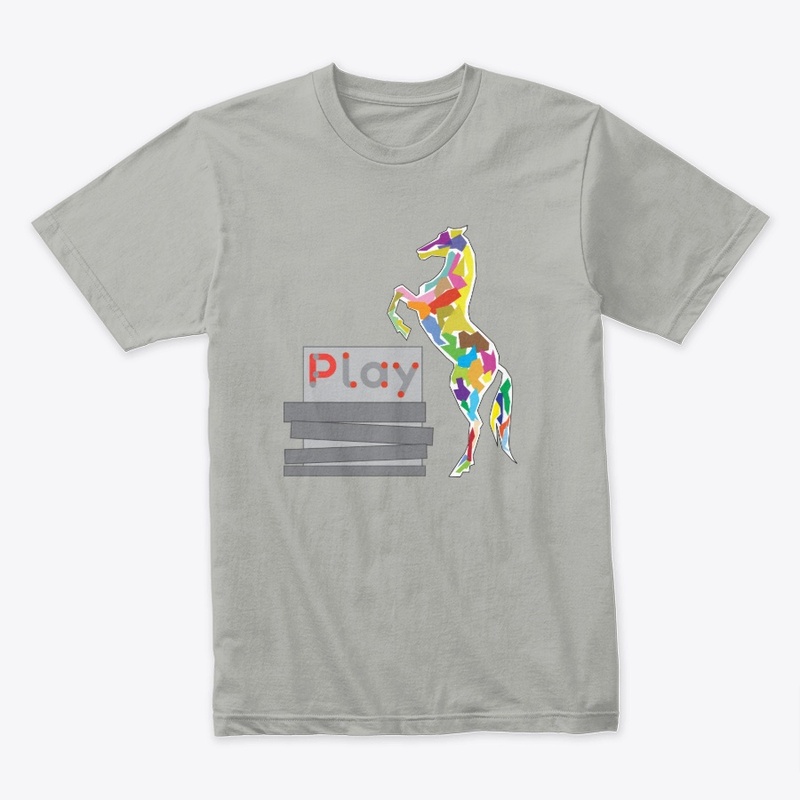 Multi Color Horse Puzzle Design Play