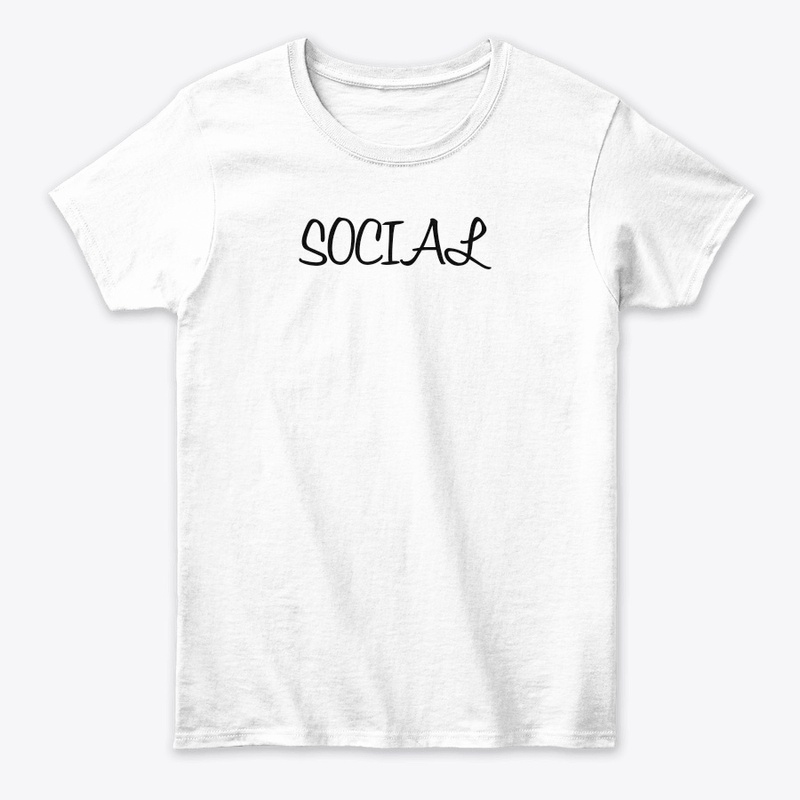 'Social' t-shirt and hoddie customised 