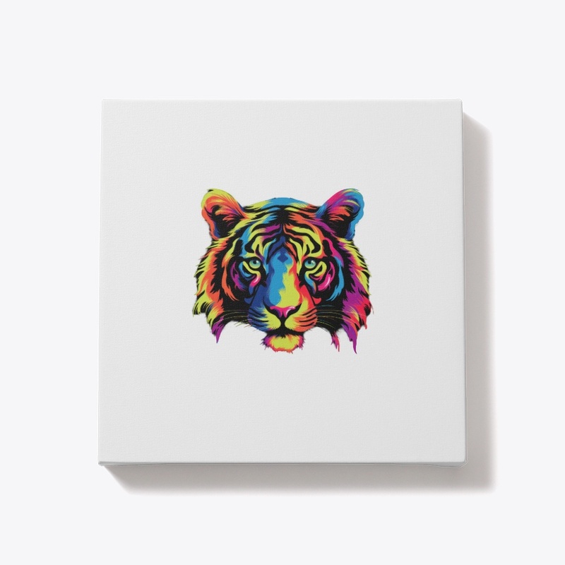 vibrant colors tiger