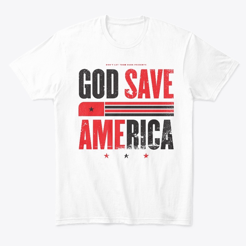 God Save America Red and Black