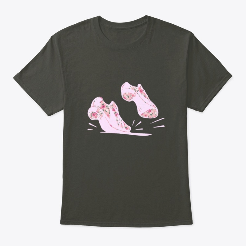 Tap shoes with Spring Floral Pink