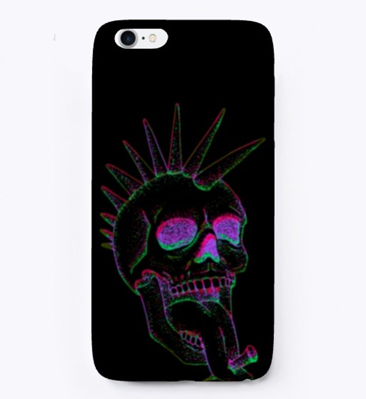 Skull Neon Mohawk