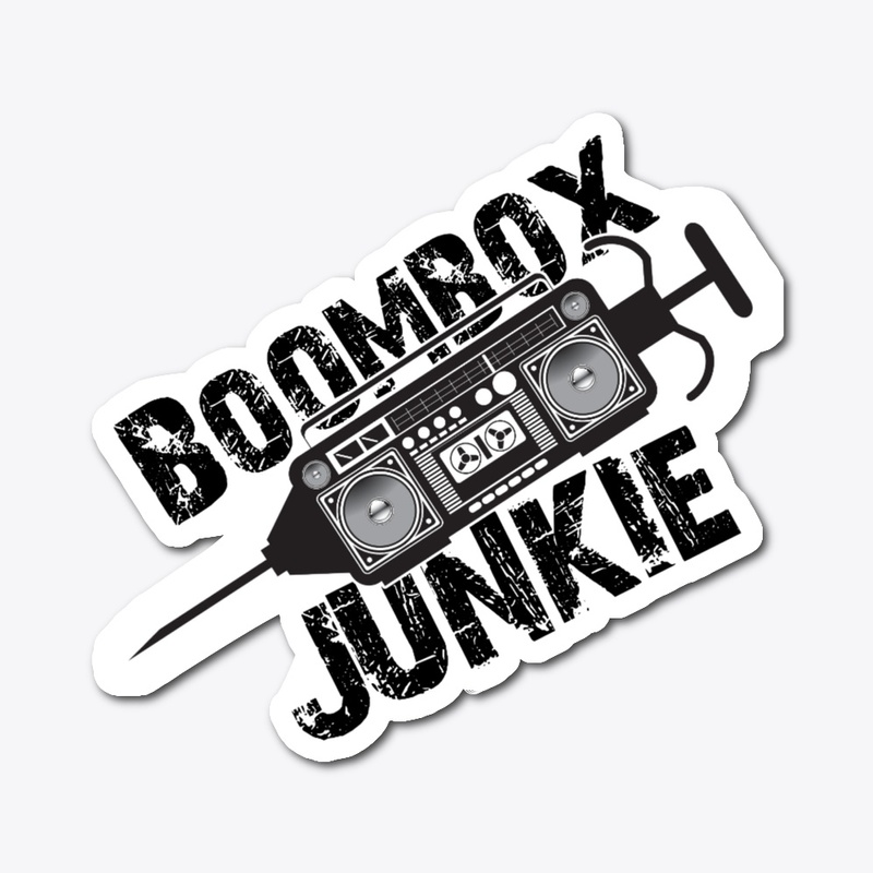 Boombox Junkie Sticker