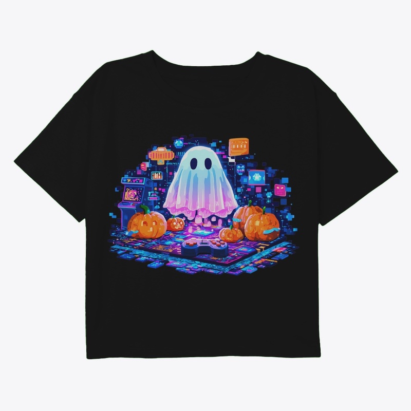 Halloween Gamer Ghost Art