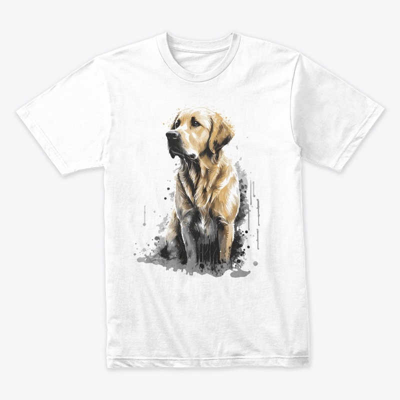 dog golden stily splash