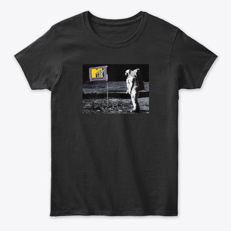 Music Flag On Moon 