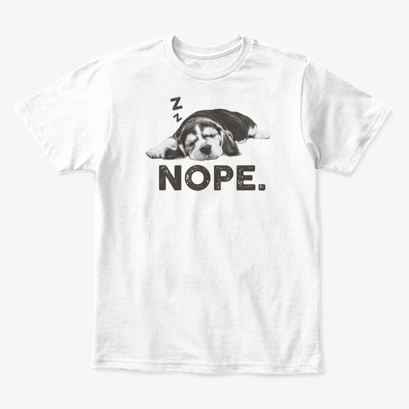 Funny Lazy Nope Beagle Dog Themed Gift