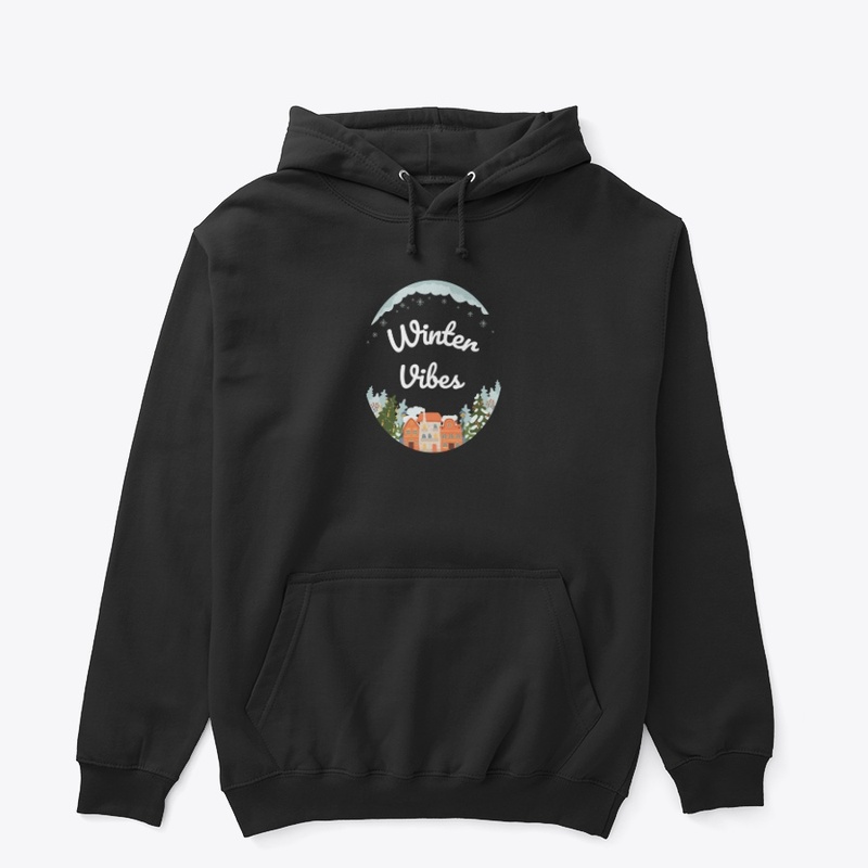 Cozy Winter Vibes Village Illustration