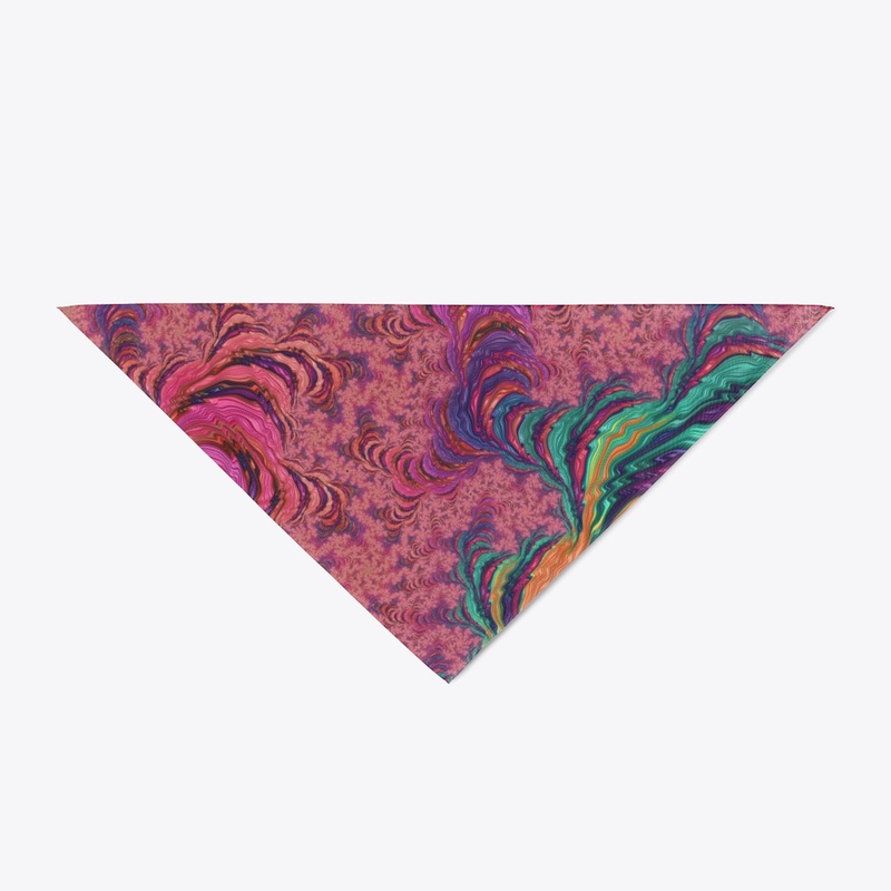 Groovy Trippy Jewel Tone Fractal Art