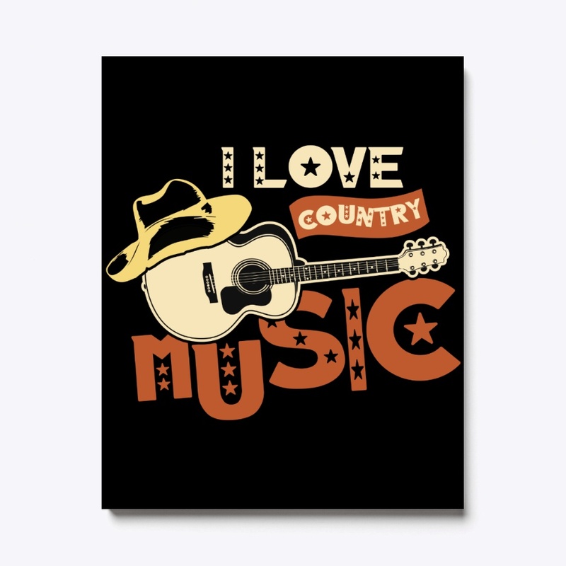 I LOVE COUNTRY MUSIC DECOR