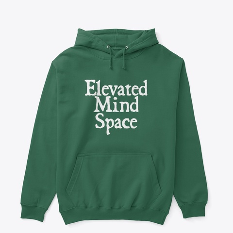 Adult Unisex Classic Pullover Hoodie Forest Green T-Shirt Front