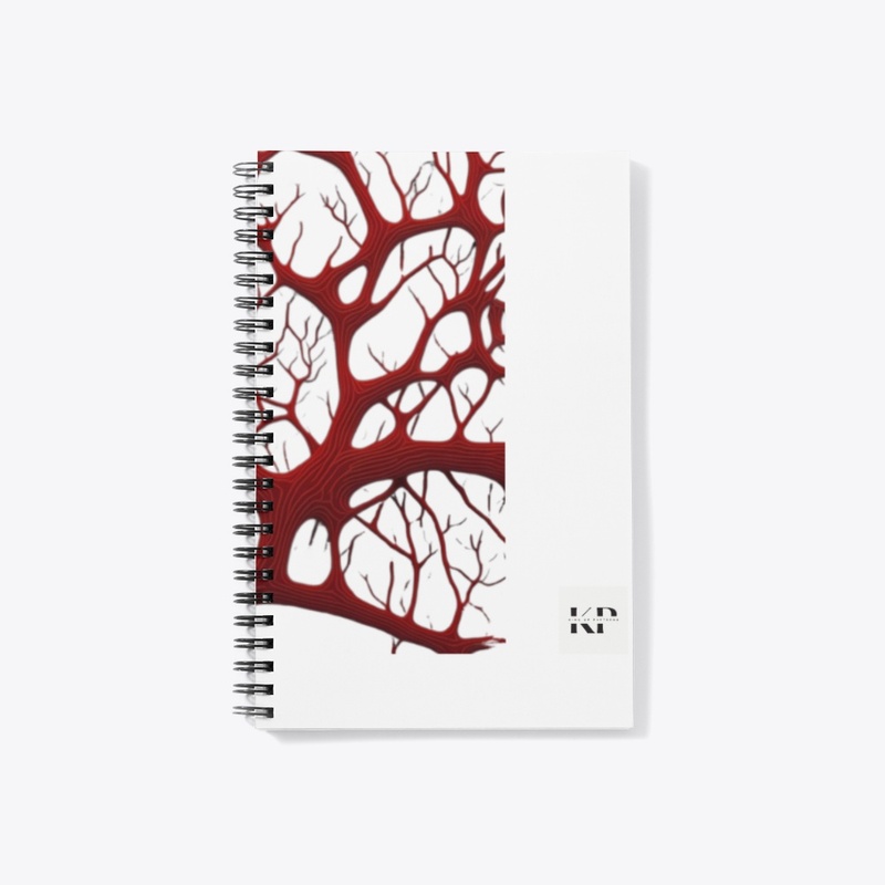 Red blood veins illustration