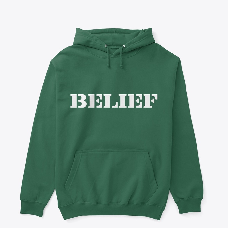 Belief Hoodie (back picture)