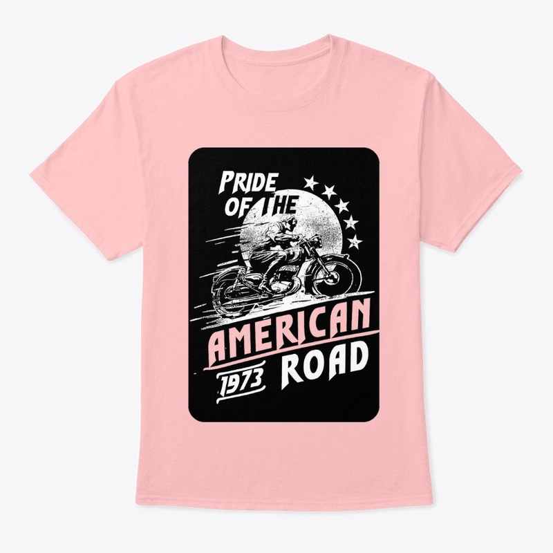 Proud American motorcycle road