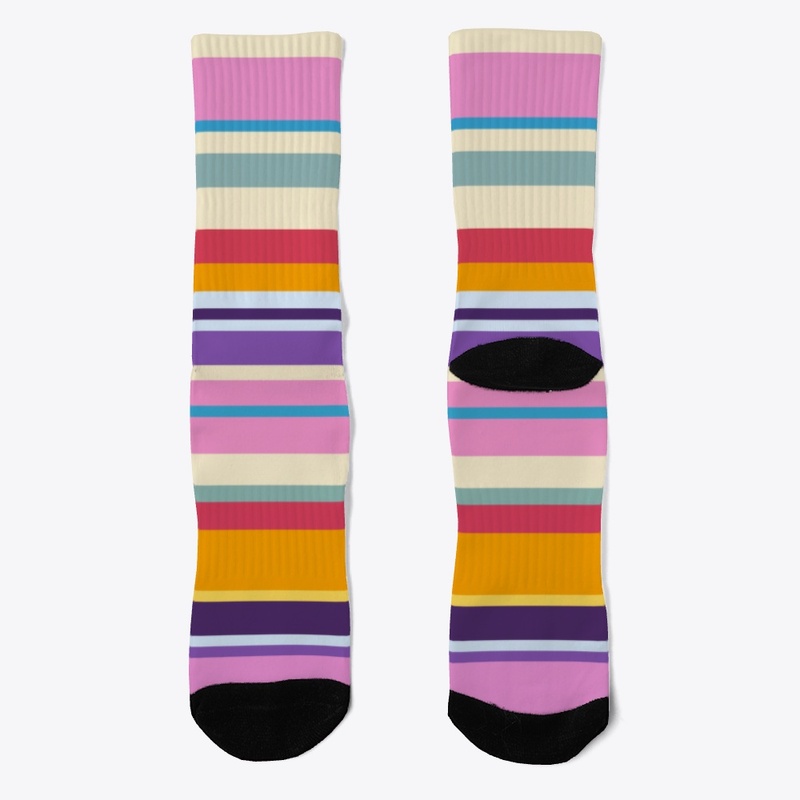 Pink Purple Colored Abstract Stripes