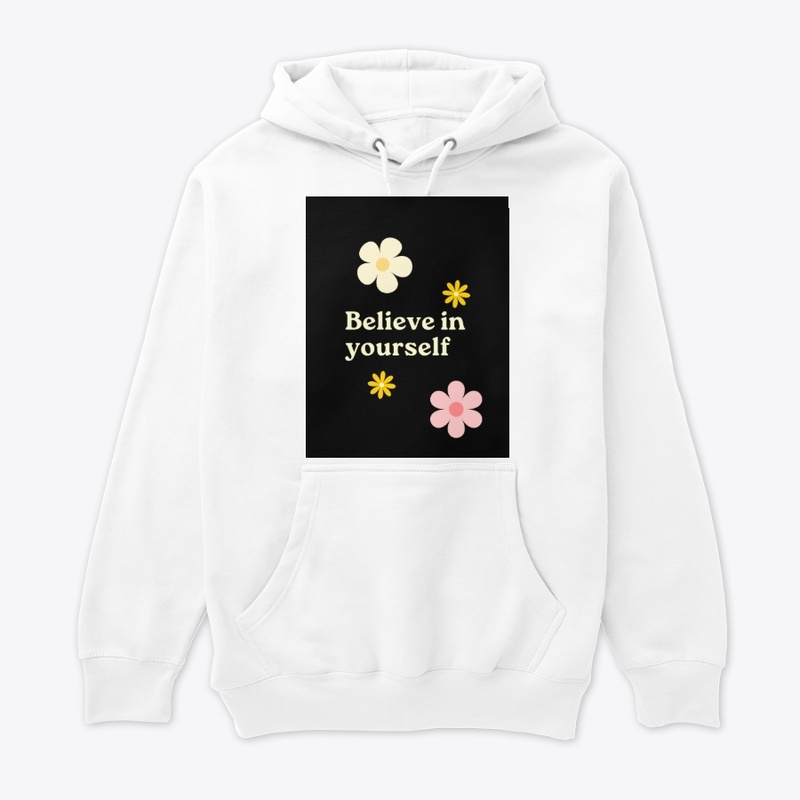 Black hoodie beautiful print