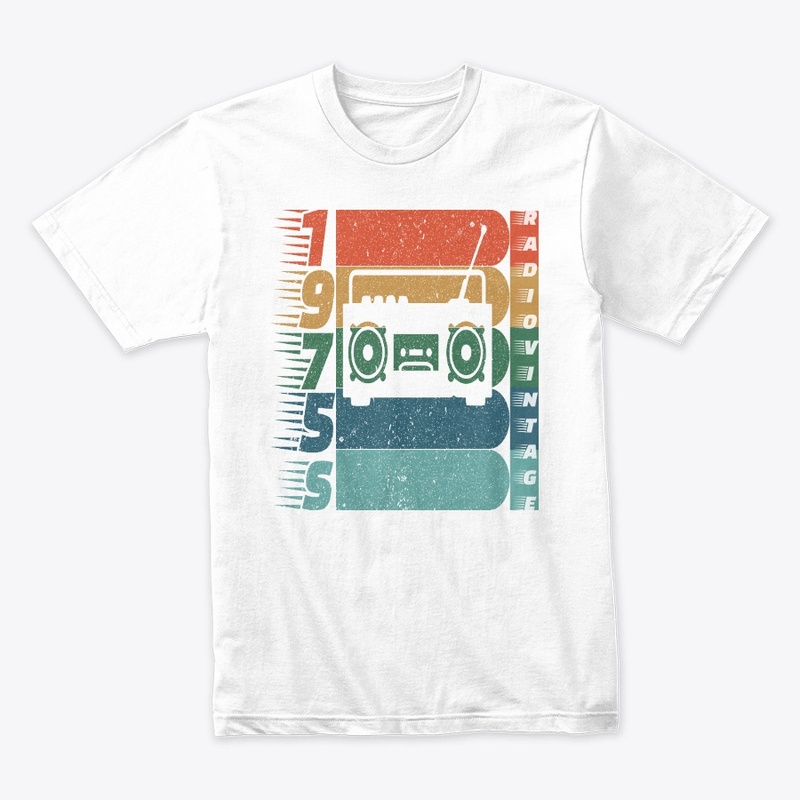 Radio Vintage 1975 T-shirt Design