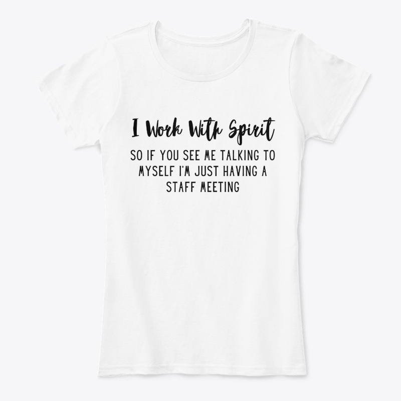 I Work With Spirit Black Font