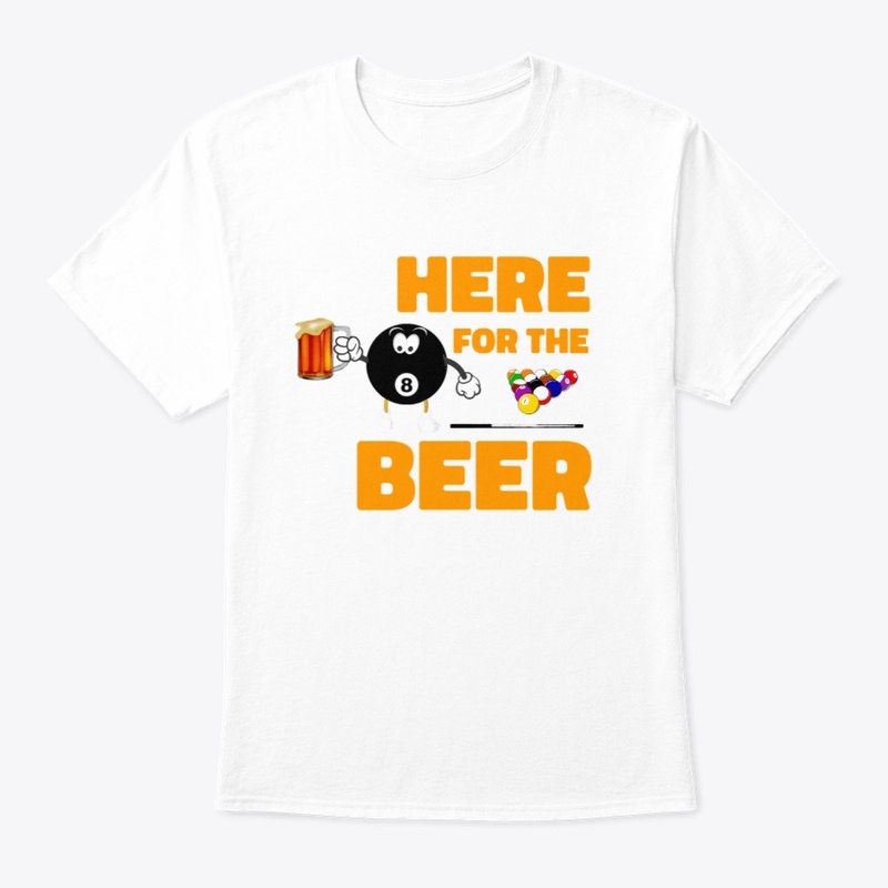 Here For Beer Funny Eight Nine Ball Pool