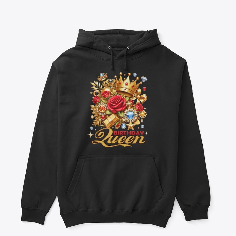 Vintage Crown Birthday Queen