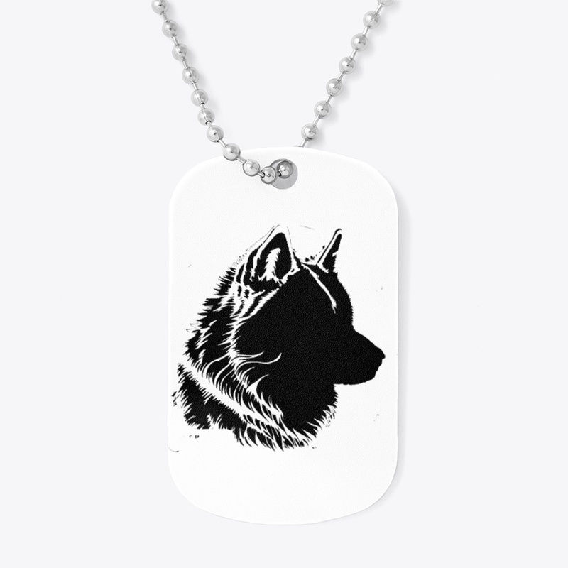 Shoulette of wolf 