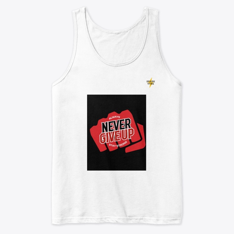 Never Give Up men's Tank Top