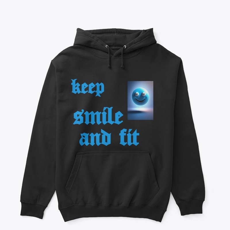 Keep Smile And Fit Print T-Shirt
