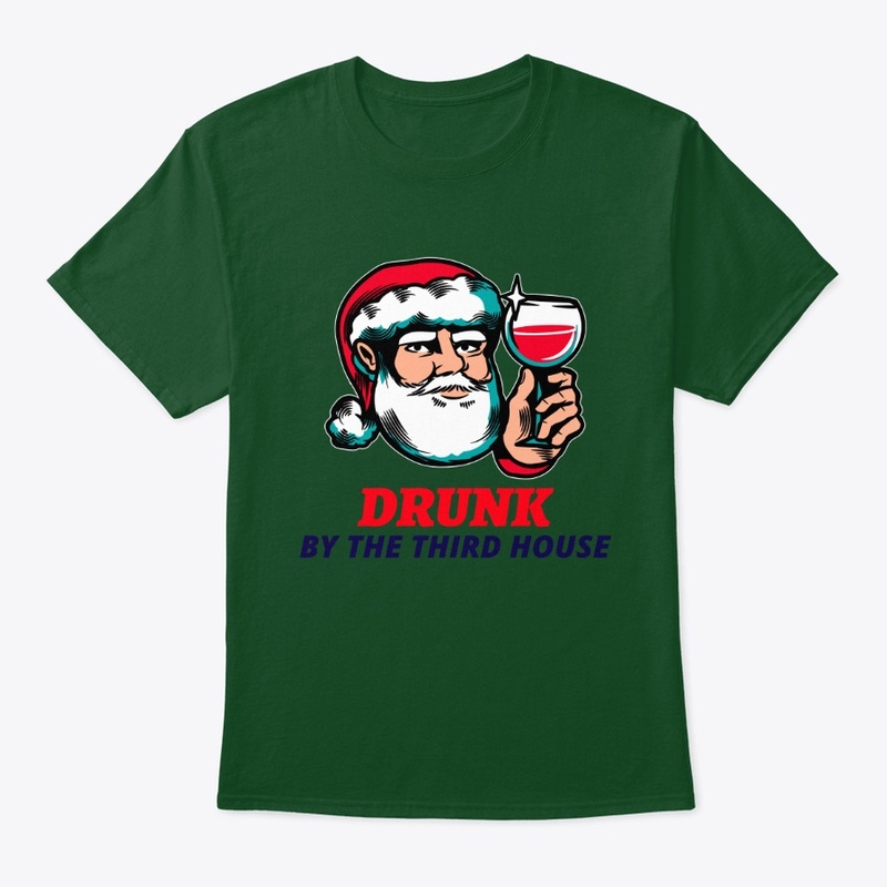 Drunk Santa, drinking Christmas eve long