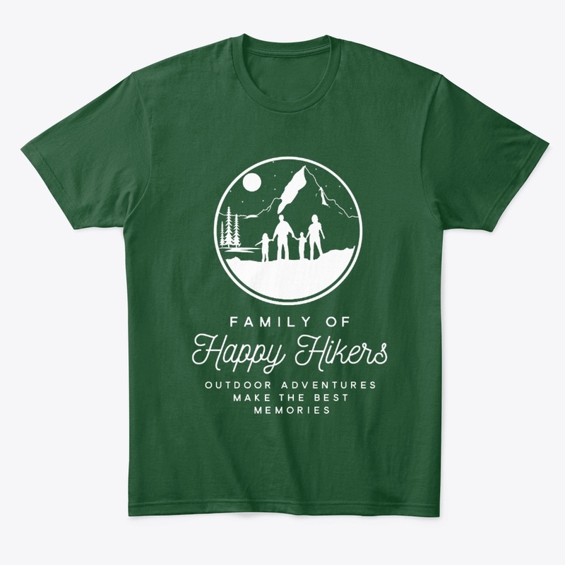Happy Hikers Family in the Mountains