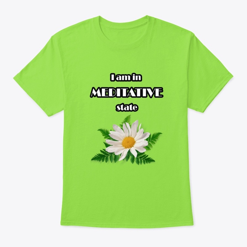 I am in meditative state- White flower