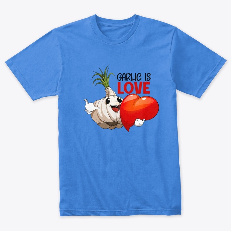 Mens Garlic Is Love (Black Lettering)