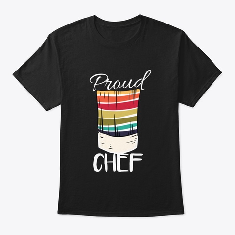 Proud Chef Black T-Shirt Front