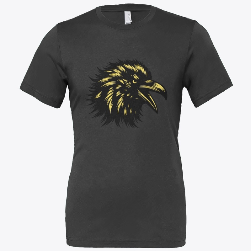 Angry Crow Head Design