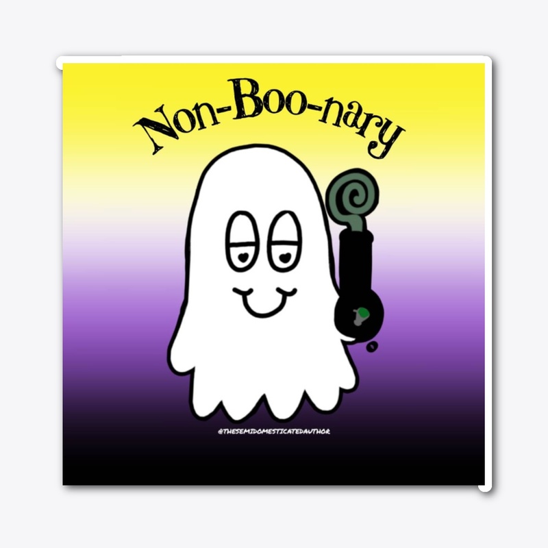 Bong Ghost Non-Boo-nary sticker
