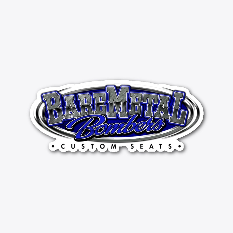 BareMetal Bomber Seats Sticker - Blue