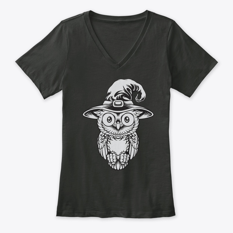 Halloween Owl In Witch Hat T Shirt