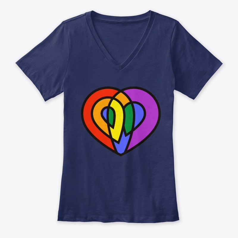 LGBT Love Pride Rainbow Heart