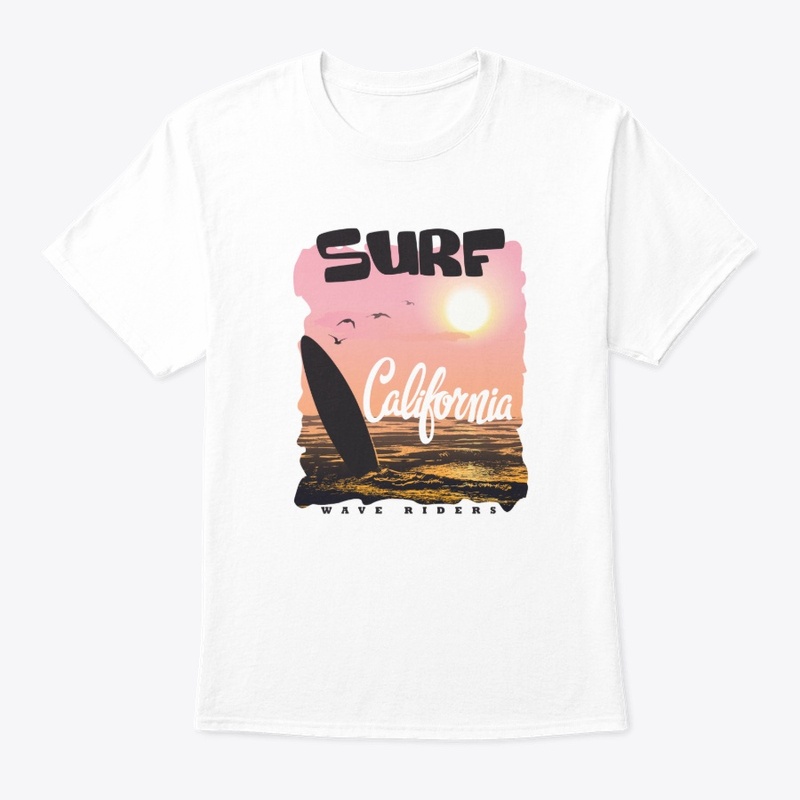 Summer surf t-shirt print.