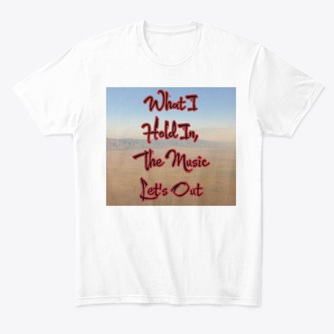 Music Cover Art 2 White T-Shirt Front