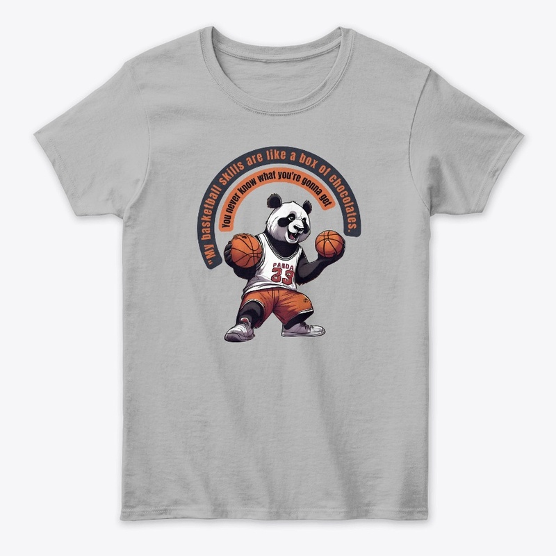Get Cute Panda Basketball T-Shirts!