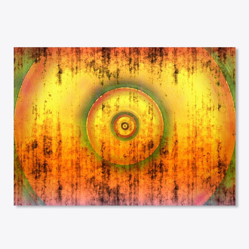 Autumn Colors Circular Pattern Abstract