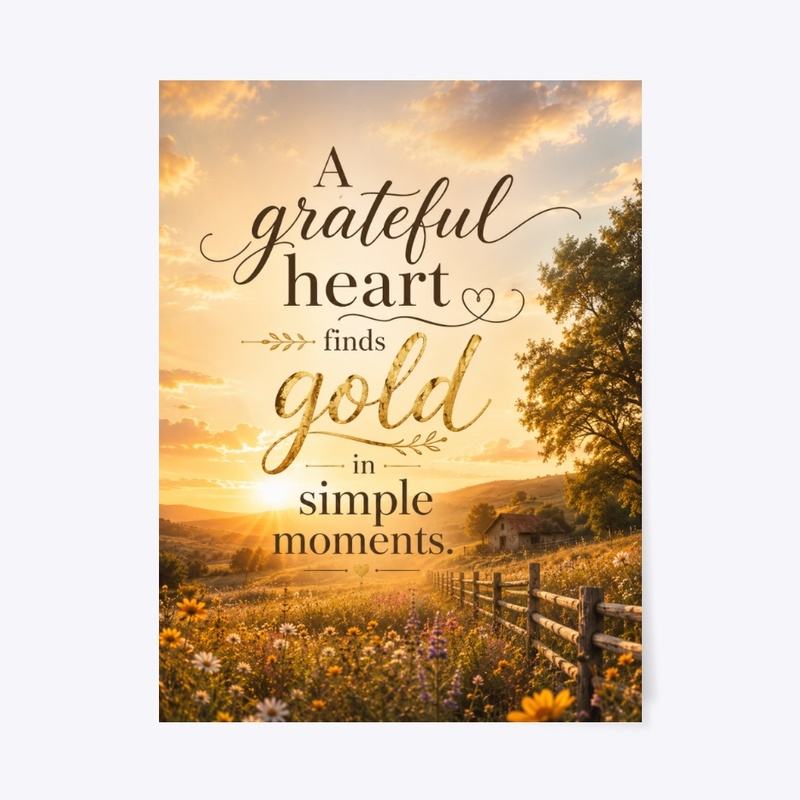 Simple Moments Country Print