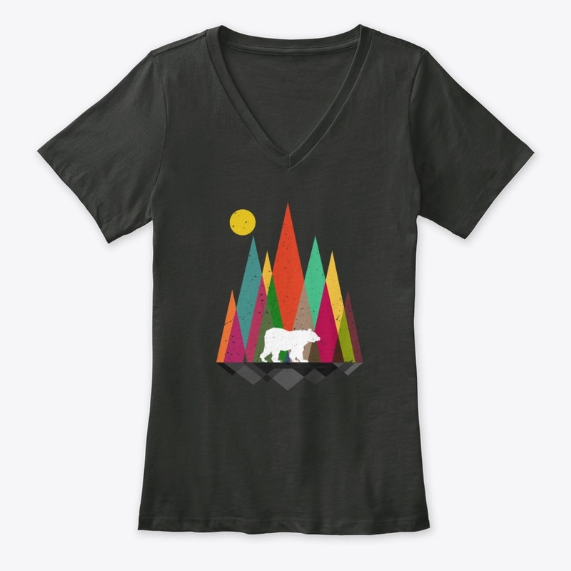 Bear Mint Retro Art Shirt