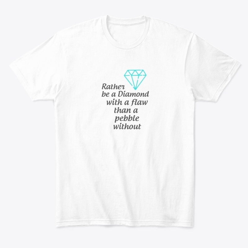 Diamond with Flaw , Pebble without