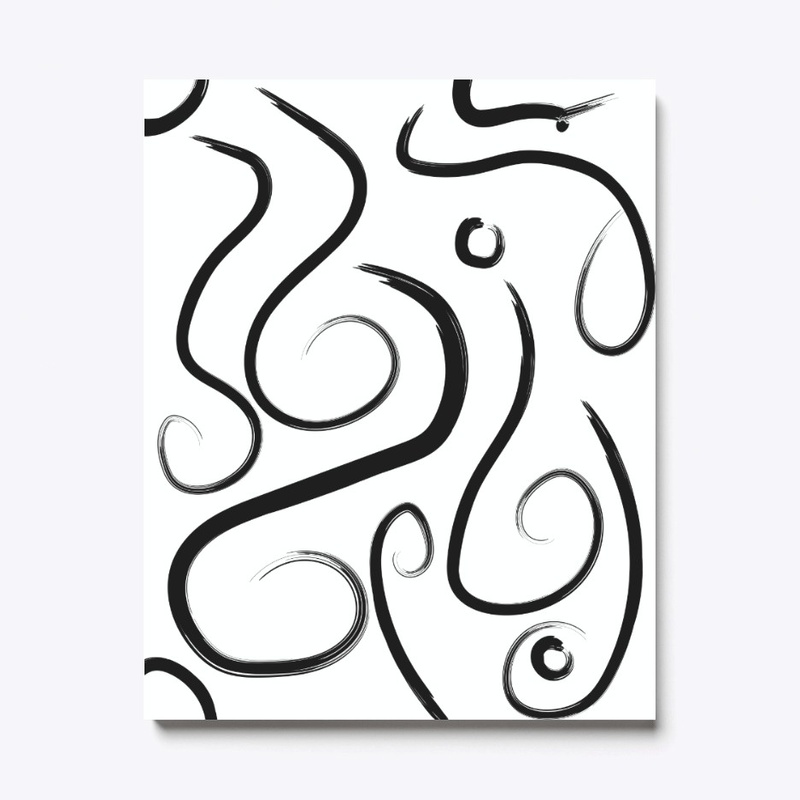 Swirlly Maze Canvas Art