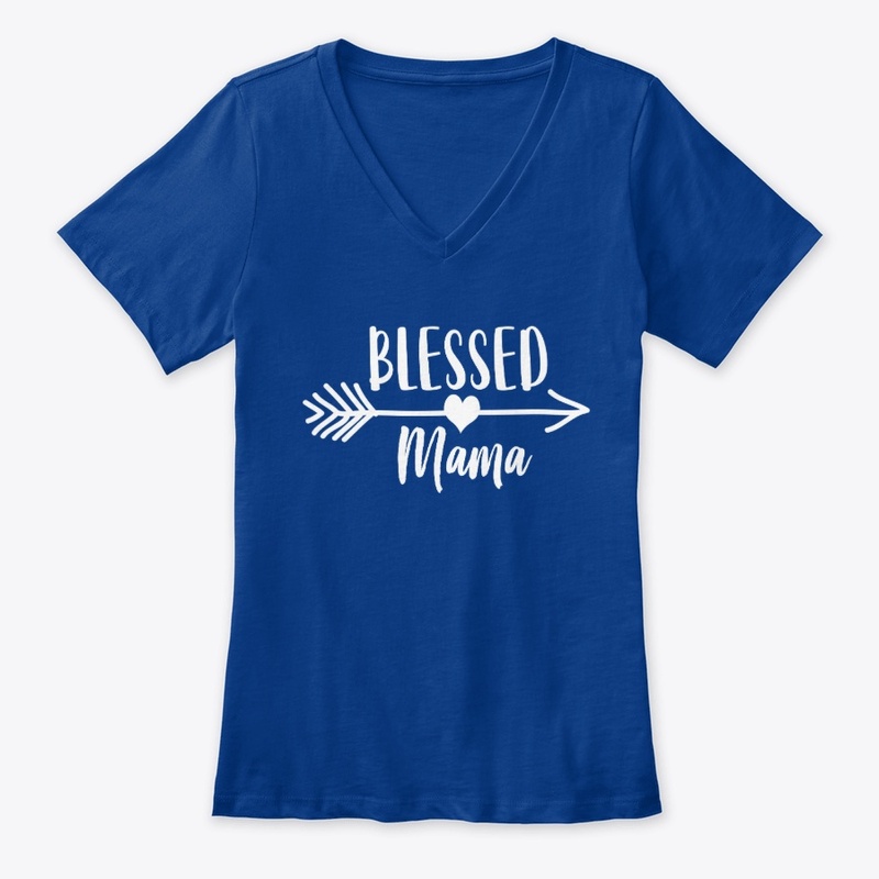 Mom Birthday Gift Blessed Mama T Shirt