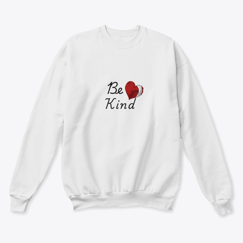 “Be Kind cracks red heart