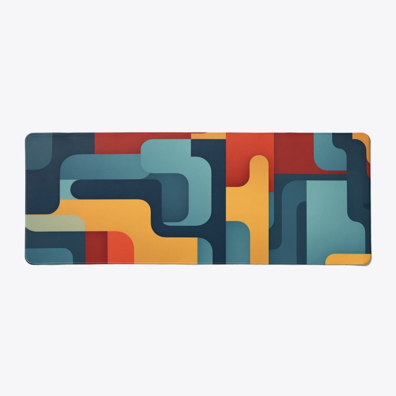 Colorful Art with Wavy Background