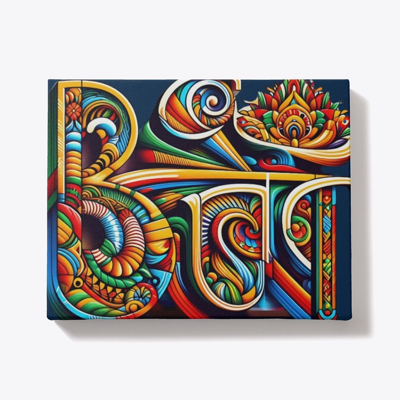Vibrant Mandala-Inspired Boho Typography